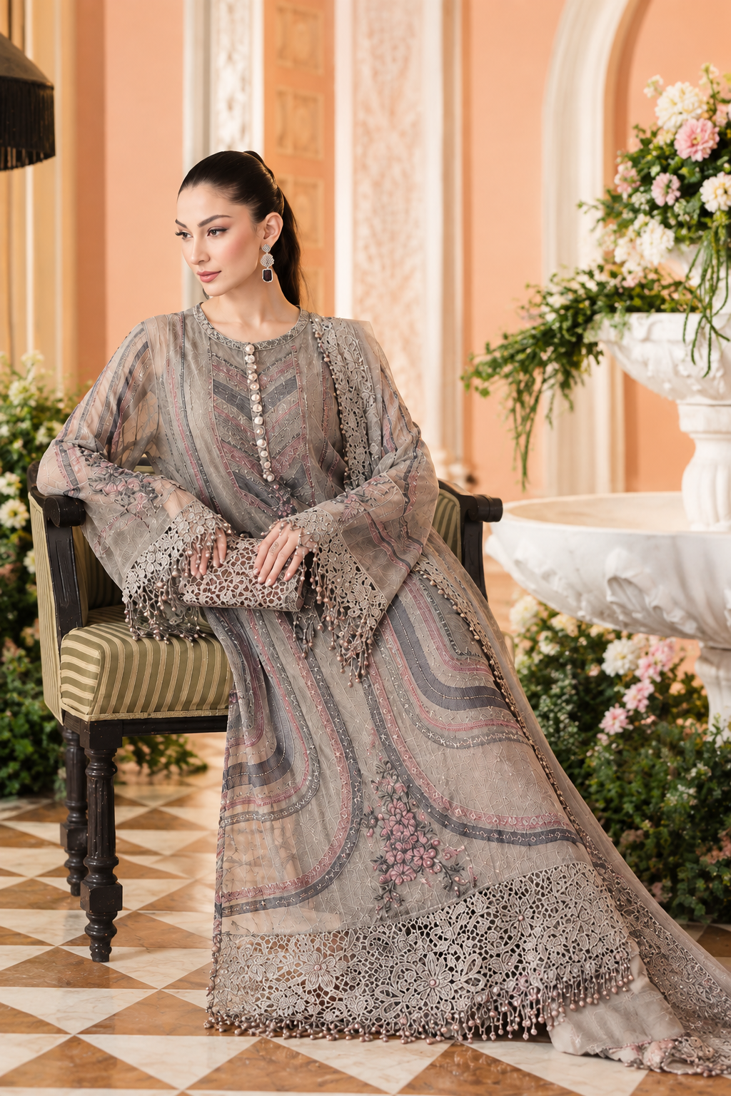 ChatGPT Image Sep 23, 2026, 09_43_12 PM Maria.B – Pastel Pink & Grey Embroidered Pure Chiffon 2-Piece - Image 1