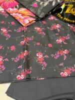 TTHNC Premium Charcoal Floral 3-Piece Linen Suit - Image 3