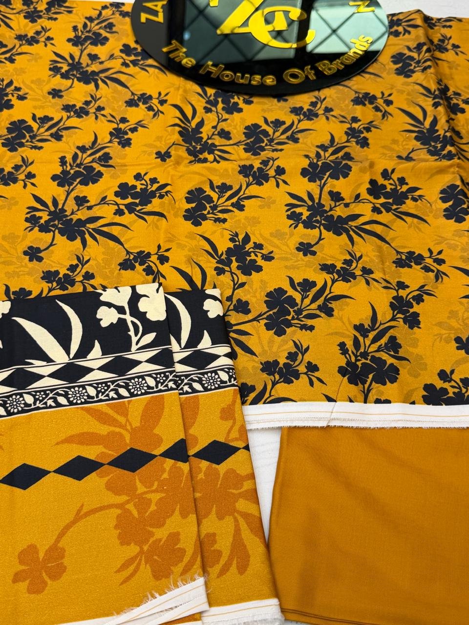 WhatsApp Image 2026-09-26 at 3.47.22 PM (5) TTHNC Mustard Bloom – Premium Printed Linen 3-Piece Suit - Image 1