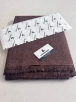 Lawrencepur Chocolate Brown Kashmiri Wool Unstitched Fabric - Image 2