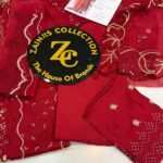 Ruby Chikankari Embroidered Luxury Ensemble