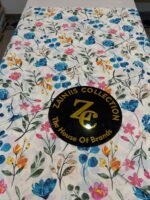 ChenOne Floral Pure Cotton King Size Bedsheet - Image 3
