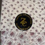 ChenOne Maroon Floral Pure Cotton King Size Bedsheet