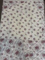 ChenOne Maroon Floral Pure Cotton King Size Bedsheet - Image 4