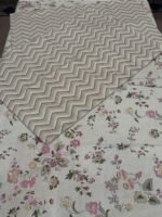 ChenOne Pastel Floral Pure Cotton King Size Bedsheet - Image 4