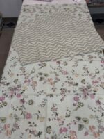 ChenOne Pastel Floral Pure Cotton King Size Bedsheet - Image 5