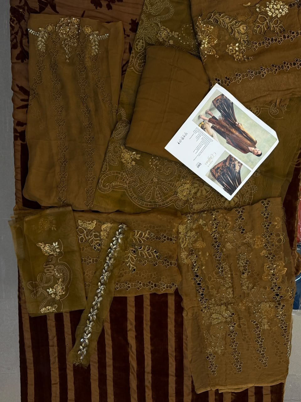 WhatsApp Image 2026-10-03 at 5.07.10 PM (1) Maria B. D05 Embroidered Chiffon Shirt with Dupatta - Image 1