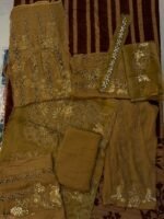 Maria B. D05 Embroidered Chiffon Shirt with Dupatta - Image 7