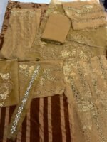 Maria B. D05 Embroidered Chiffon Shirt with Dupatta - Image 6