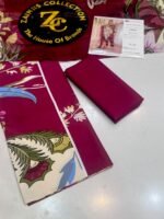 Rang Rasiya Coral FE-04 Maroon Digital Printed Linen 3 Piece Suit - Image 2
