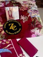 Rang Rasiya Coral FE-04 Maroon Digital Printed Linen 3 Piece Suit