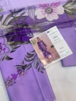 Rang Rasiya Coral Fall Edit FE-01 Lavender Purple Digital Printed Linen 3 Piece Suit - Image 3