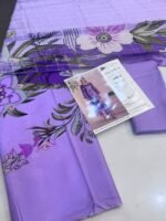 Rang Rasiya Coral Fall Edit FE-01 Lavender Purple Digital Printed Linen 3 Piece Suit - Image 5