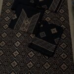 Bareeza Karandi Embroidered 3-Piece Suit with Shawl