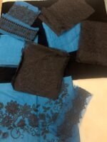 Rang Rasiya Winter Premium Embroidered 3-Piece Suit with Velvet Shawl - Image 2