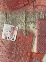 Maria.B Dusty Rose Embroidered Luxury Formal Ensemble - Image 2