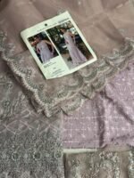 Farah Talib Aziz 1543 – Nude Rose Embroidered Formal Shirt with Dupatta