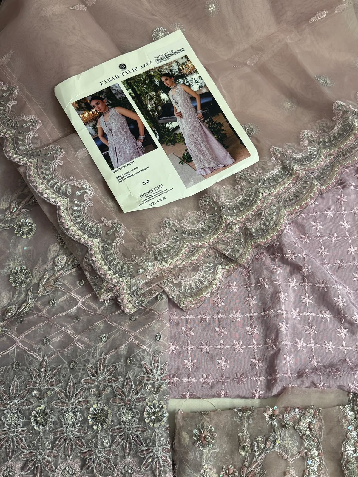 WhatsApp Image 2026-10-08 at 5.50.09 PM (3) Farah Talib Aziz 1543 – Nude Rose Embroidered Formal Shirt with Dupatta - Image 1