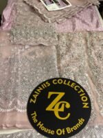 Farah Talib Aziz 1543 – Nude Rose Embroidered Formal Shirt with Dupatta - Image 3