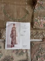 Hussain Rehar TURU Luxury Formal Embroidered Organza Suit - Image 2