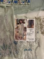 Maria.B Chiffons D5 2304 – Sage Green Embroidered Shirt with Dupatta - Image 2
