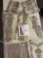 Hussain Rehar Verve 1358 – Luxury Embroidered Formal Suit - Image 5
