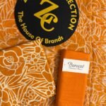 Bareeza Mustard Floral Printed Karandi 3-Piece Suit with Chiffon Dupatta