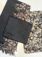 China Patti Winter Wool Shawl with Leather Peach Trouser – Premium Unstitched Suit - Image 2