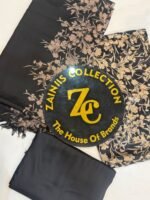 China Patti Winter Wool Shawl with Leather Peach Trouser – Premium Unstitched Suit - Image 3