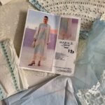 Maria B Inspired Embroidered Lawn Suit with Organza Dupatta – 3 Piece