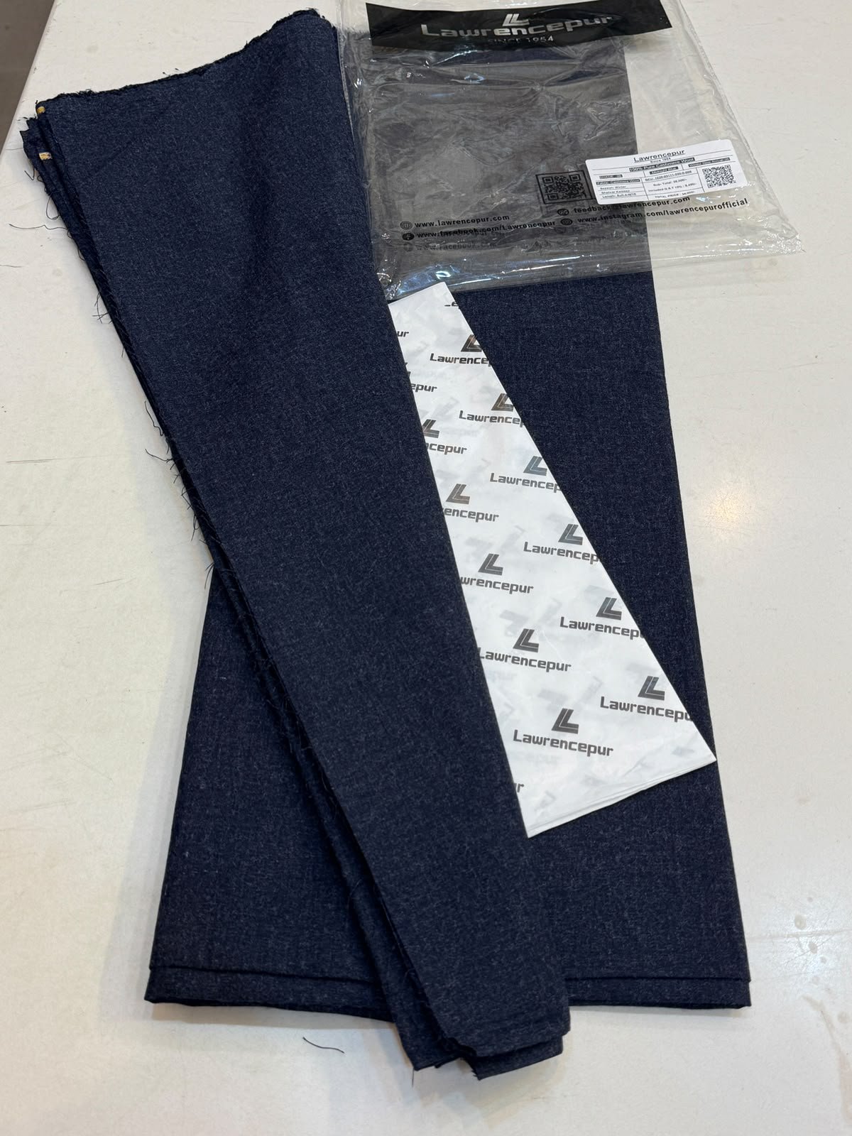 WhatsApp Image 2026-10-12 at 2.38.26 PM (3) Lawrencepur Navy Blue Kashmiri Wool Unstitched Fabric - Image 1