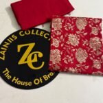 Bareeza Red Embroidered 2 Piece Lawn Suit – Gold Floral Design