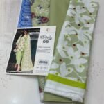 Zainab Chottani Nuriyah Collection 08 – Light Green Floral Printed Khaddar 3-Piece Suit