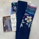 Zainab Chottani Nuriyah Collection 05 – Navy Blue Floral Printed Khaddar 3-Piece Suit