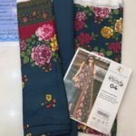 Zainab Chottani Nuriyah Collection 04 – Teal Blue Floral Printed Khaddar 3-Piece Suit