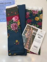 Zainab Chottani Nuriyah Collection 04 – Teal Blue Floral Printed Khaddar 3-Piece Suit