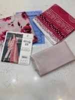 Zainab Chottani Nuriyah Collection 03 – Pink Floral Printed Khaddar 3-Piece Suit - Image 2