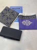 Zainab Chottani Nuriyah Collection 02 – Black & Purple Printed Khaddar 3-Piece Suit - Image 2