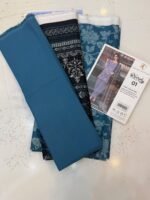 Zainab Chottani Nuriyah Collection 01 – Blue & Black Printed Khaddar 3-Piece Suit