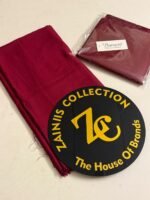 Bareeza Plain Karandi Fabric – Maroon