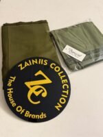 Bareeza Plain Karandi Fabric – Dark Olive Green - Image 2