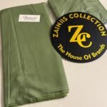 Bareeza Plain Karandi Fabric – Olive Green
