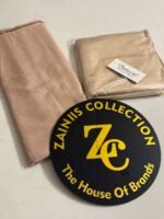 Bareeza Plain Karandi Fabric – Beige - Image 2