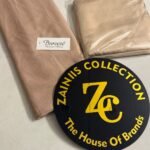 Bareeza Plain Karandi Fabric – Beige