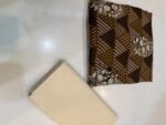 Bareeza Summer Lawn 3-Piece Suit – Elegant Brown & Beige - Image 2