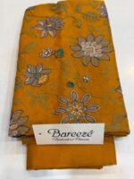 Bareeza Mustard Yellow Floral Embroidered Lawn 2-Piece Suit - Image 3