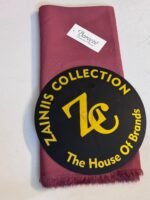 Bareeze Maroon Karandi Unstitched Suit