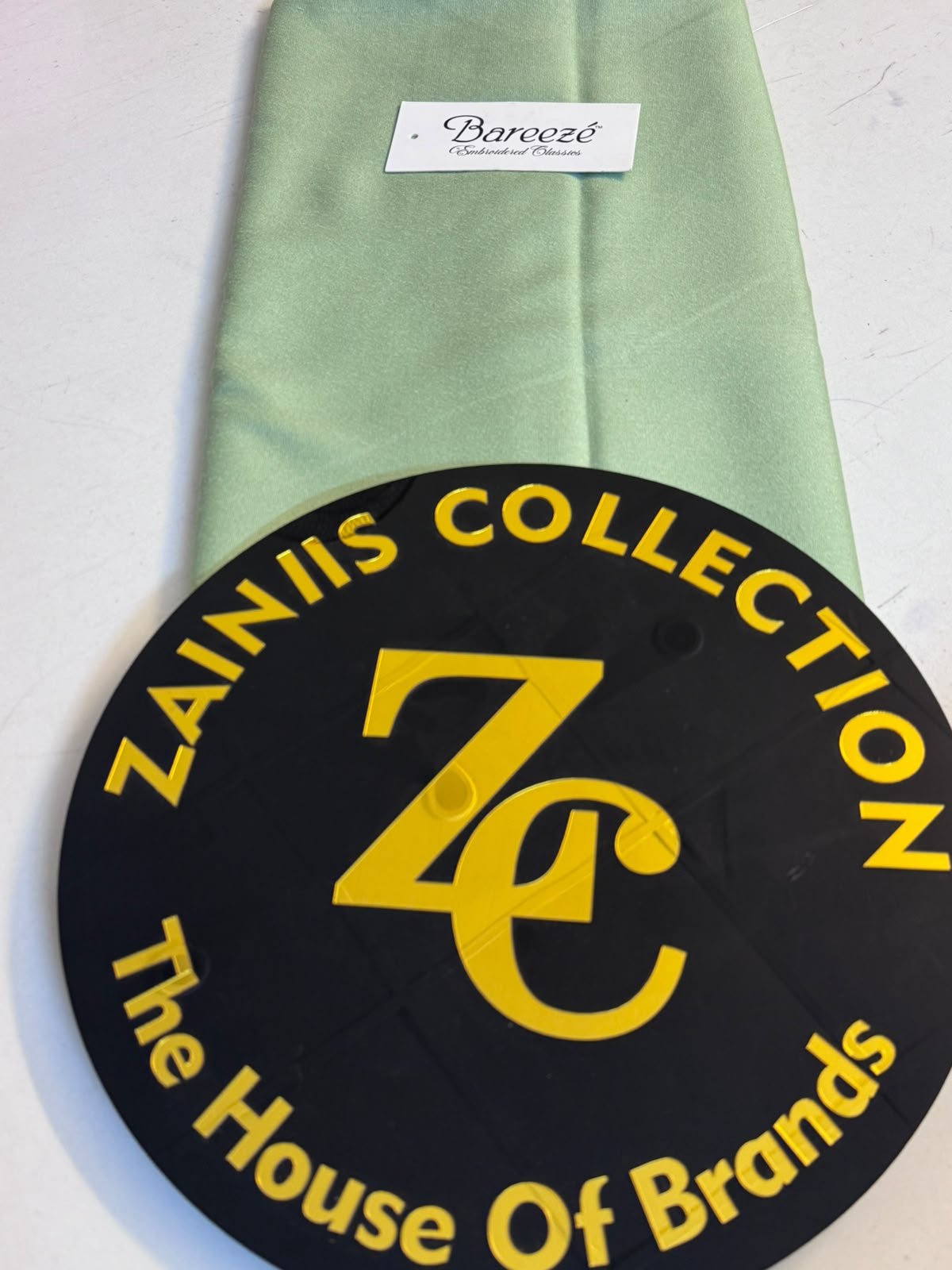 WhatsApp Image 2026-10-19 at 1.34.57 PM (2) Bareeze Sage Green Karandi Unstitched Suit - Image 1