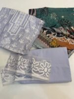 Premium Rangrasiya Embroidered Lawn 3-Piece Suit – Elegant Lilac / Lavender with Printed Dupatta - Image 2